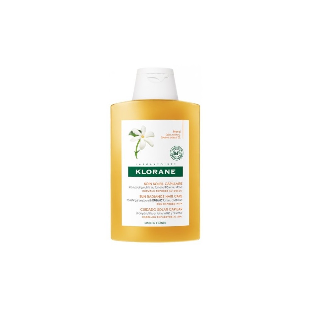 "Klorane" maitinamasis šampūnas su Monoï ir Tamanu Bio 200ml