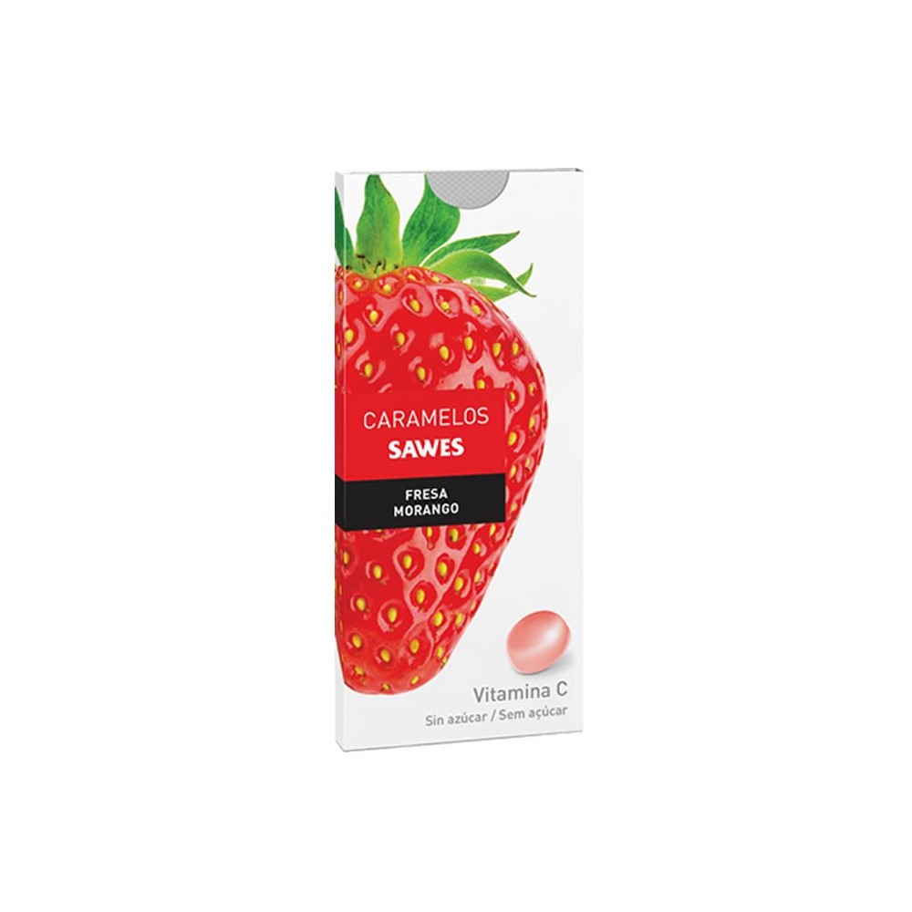 Sawes Sugarfree Strawberry Candies Blister