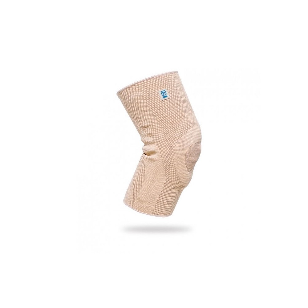 Elastinis kelio įtvaras su silikonine pagalvėle ir šoniniais stabilizatoriais S.M