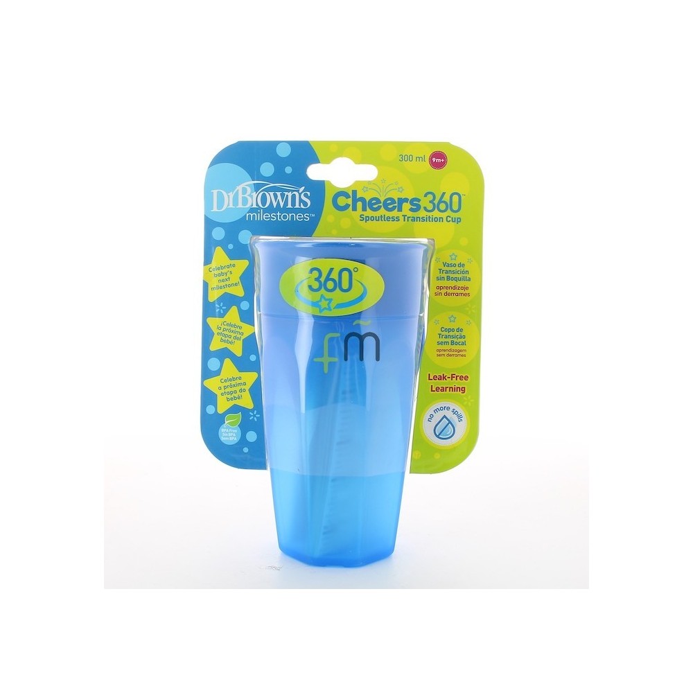 360 Tumbler Without Spout Blue Handleless 300ml