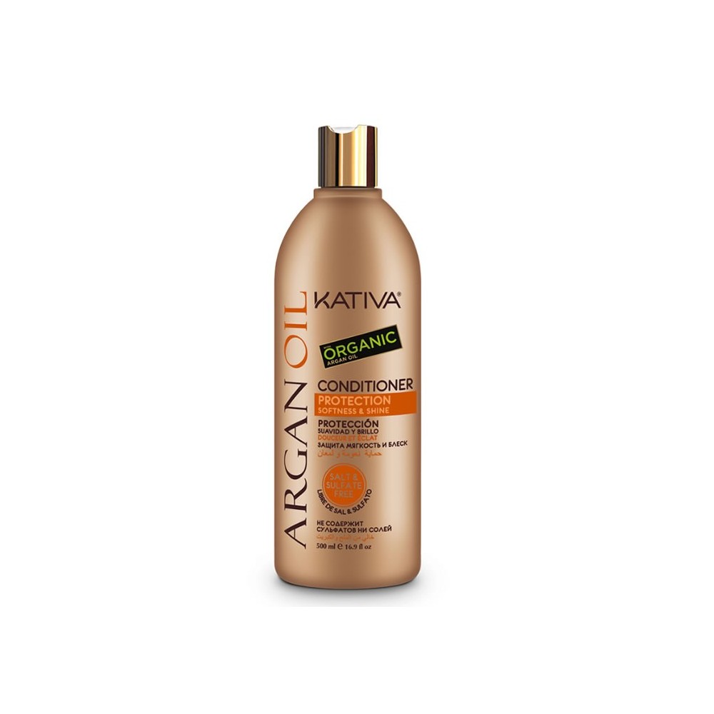 Kativa Argan Oil Conditioner Protection Softness & Shine kondicionierius su argano aliejumi  500ml