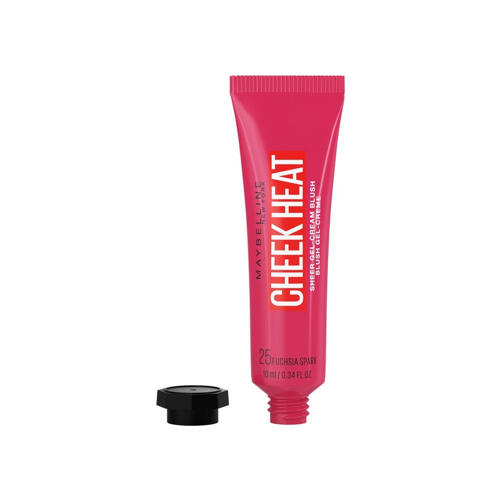 "Maybelline Cheek Heat" geliniai kreminiai skaistalai 25 Fuchsia Spark