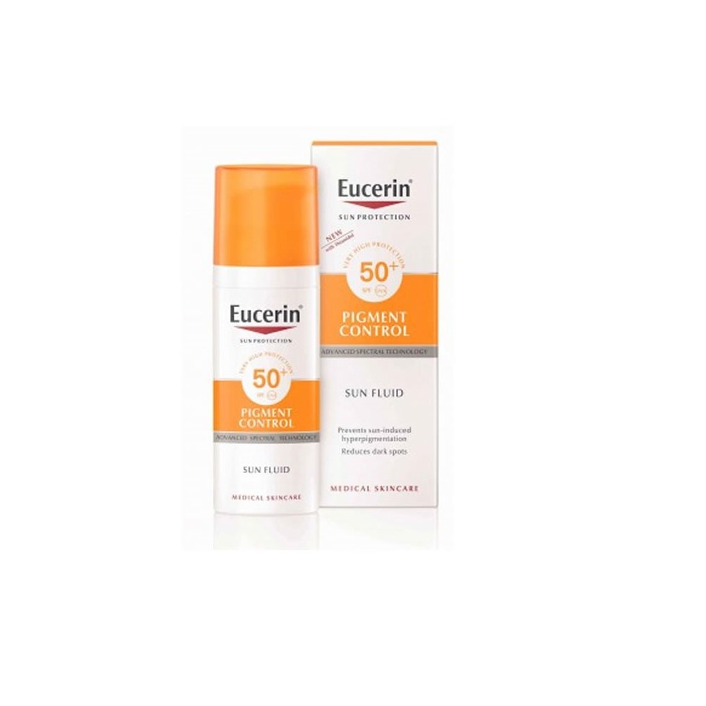 Kremas nuo saulės Eucerin Sun Protection Fluid Pigment Control Spf50 Hyperpigmentation Skins, 50ml