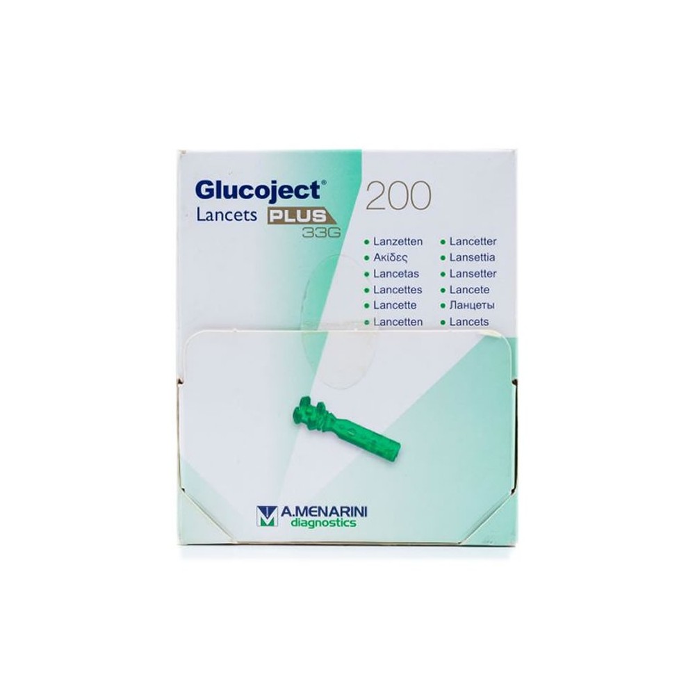 Menarini Glucoject 200 Lancets Plus 33g