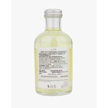 Depot, 400 Shave Specifics No. 407, Pro-Vitamin B5, Restoring & Refreshing, After-Shave Lotion, 500 ml