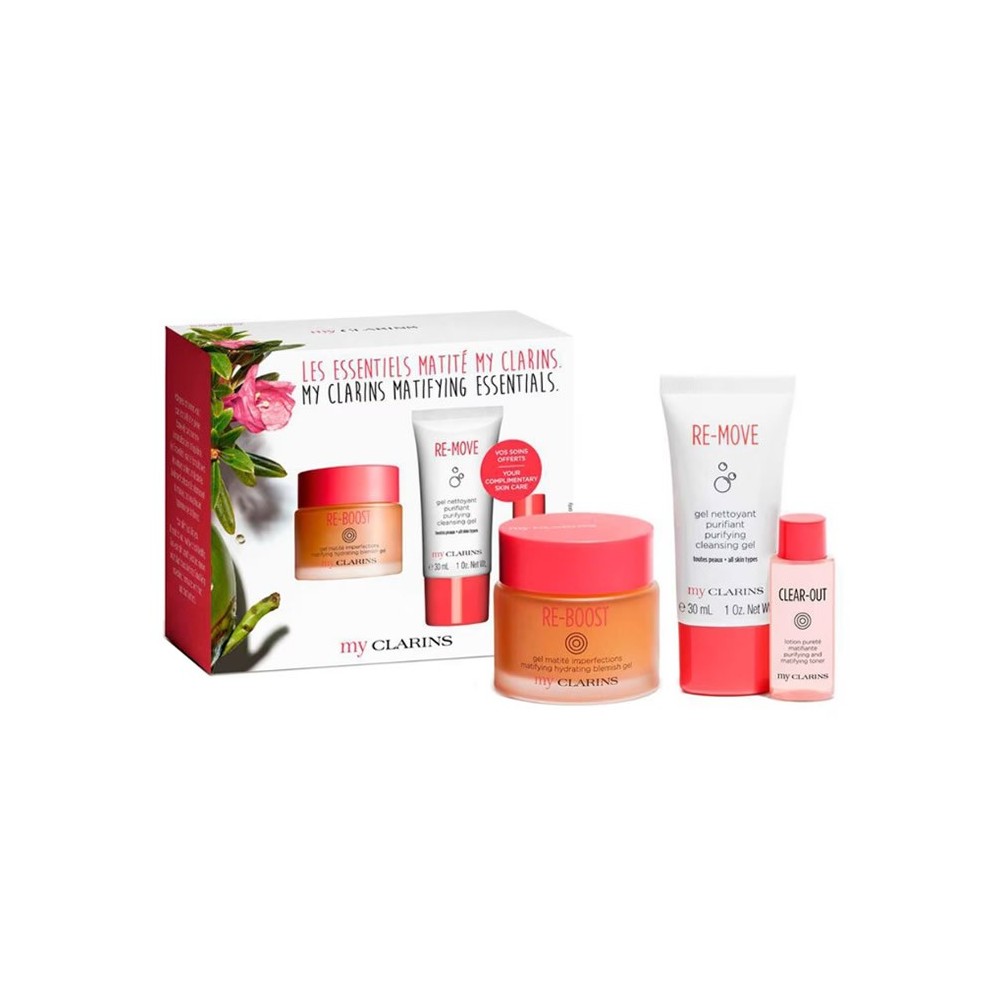 My Clarins Re-Boost Matifying Hydrating Belmish Gel 50ml Set 3 Pieces