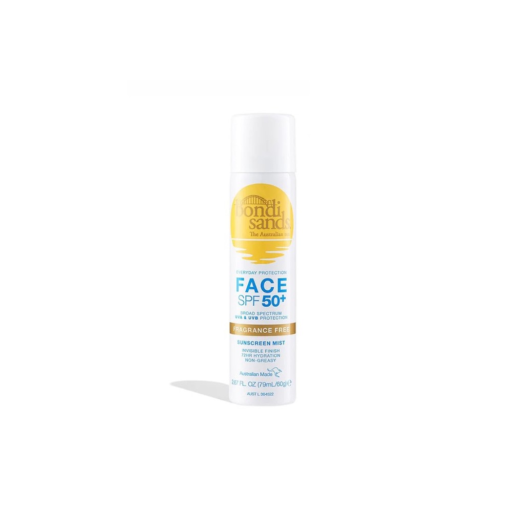 Bondi Sands Spf50+ bekvapė apsauginė veido migla nuo saulės 79ml