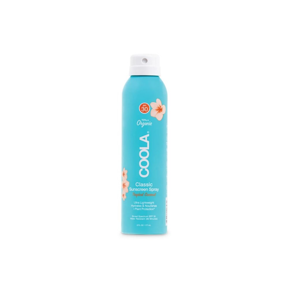 "Coola Classic Body" organinis apsauginis purškiklis nuo saulės Spf30 "Tropical Coconut" 177ml