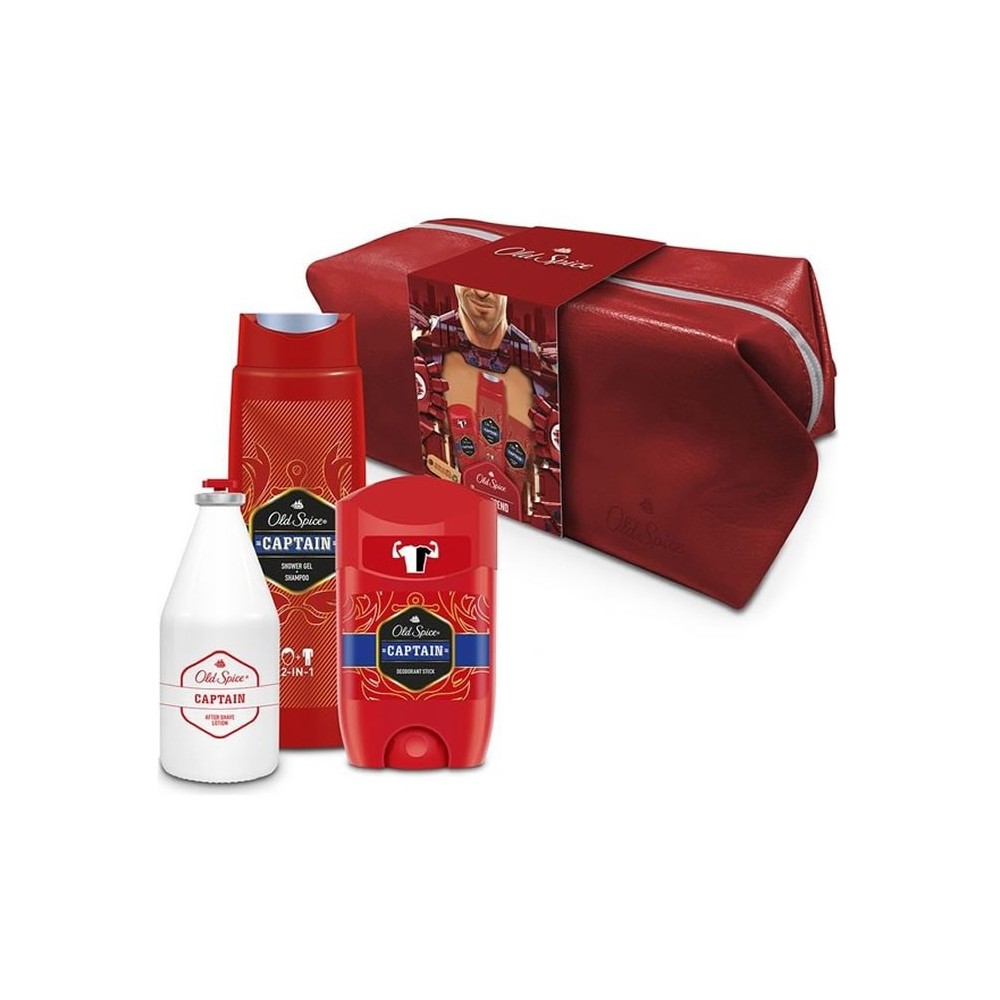 "Old Spice Captain" dušo želė ir šampūnas 250 ml, 4 dalių rinkinys