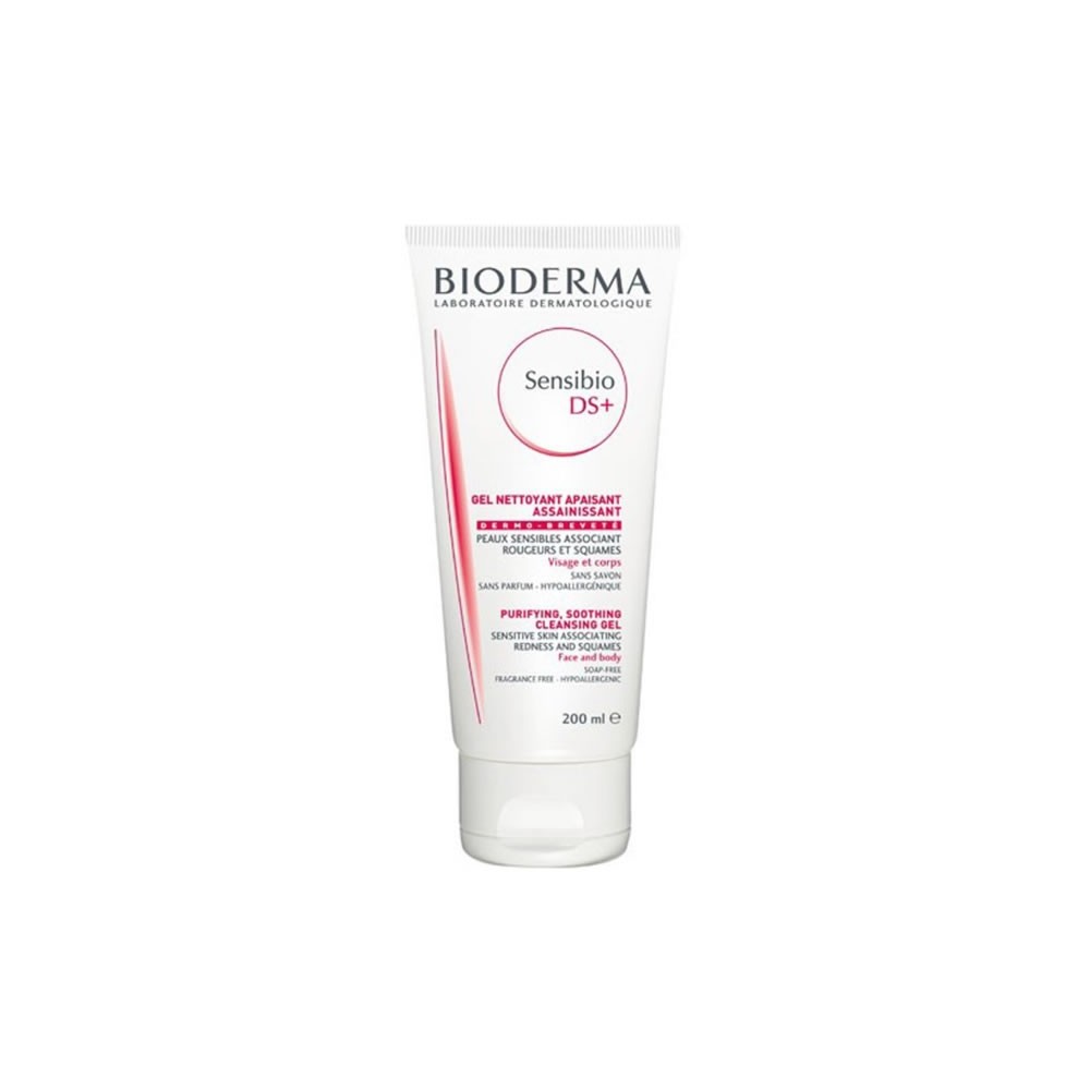 "Bioderma Sensibio Ds+ Gel Purifying Soothing Cleansing Gel" 200ml