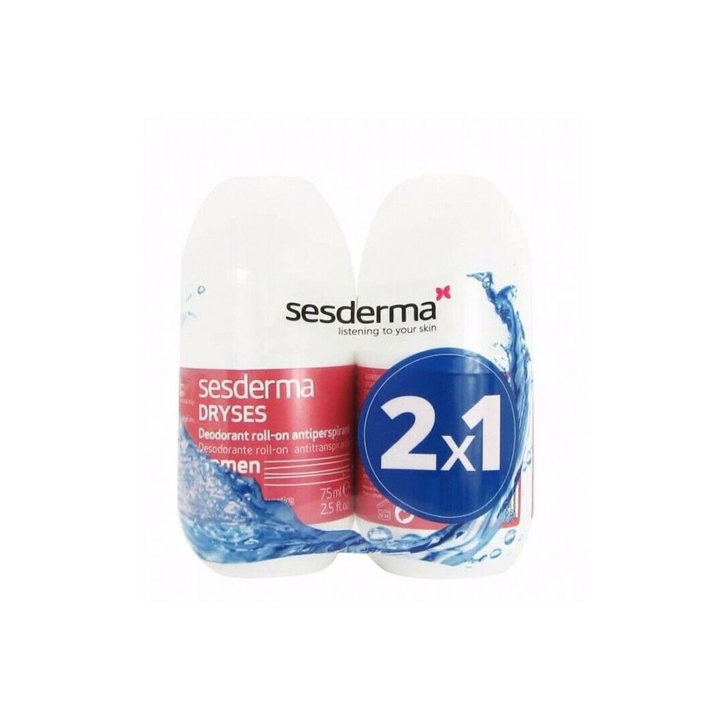 Sesderma Pack Dryses Deodorant Antiperspirant Roll On For Women 2x75ml