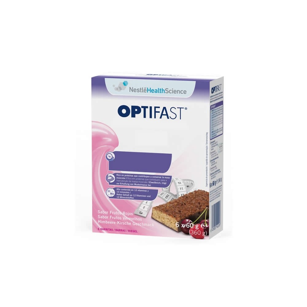 Optifast Sabor frutos Rojos 6 barritas