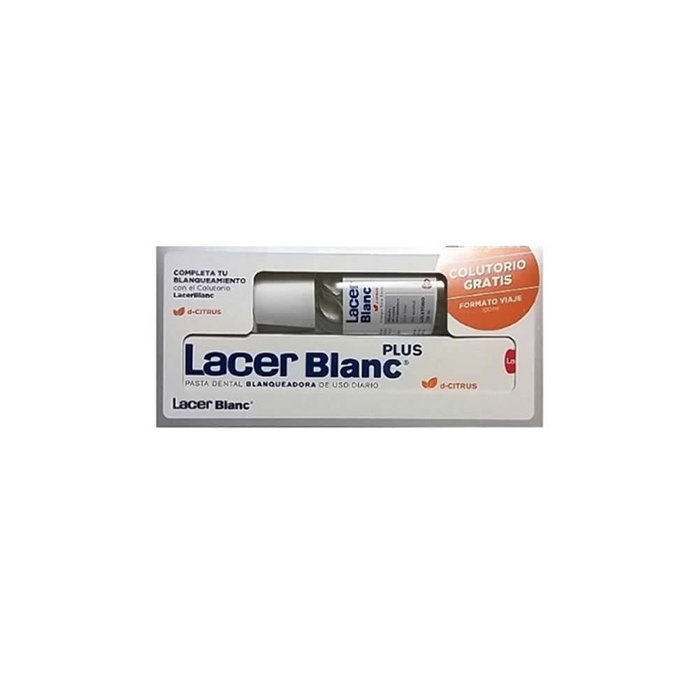 Lacer Blanc Plus Whitening Toothpaste D-Citrus 125ml + Mouthwash 100ml