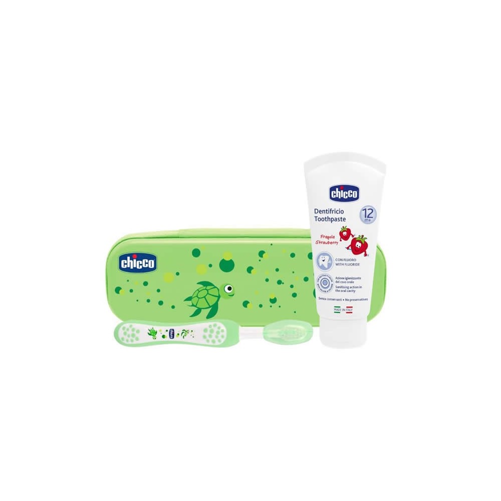 Chicco Oral Green 12m+ Set 2 Pieces