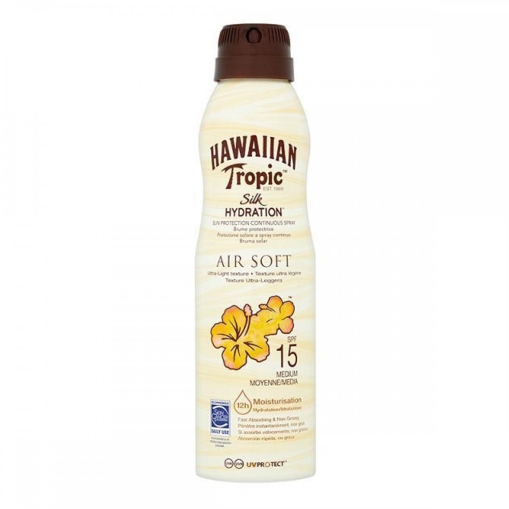 Hawaiian Tropic Silk Hydration Air Soft Protective Mist Spf15 177ml