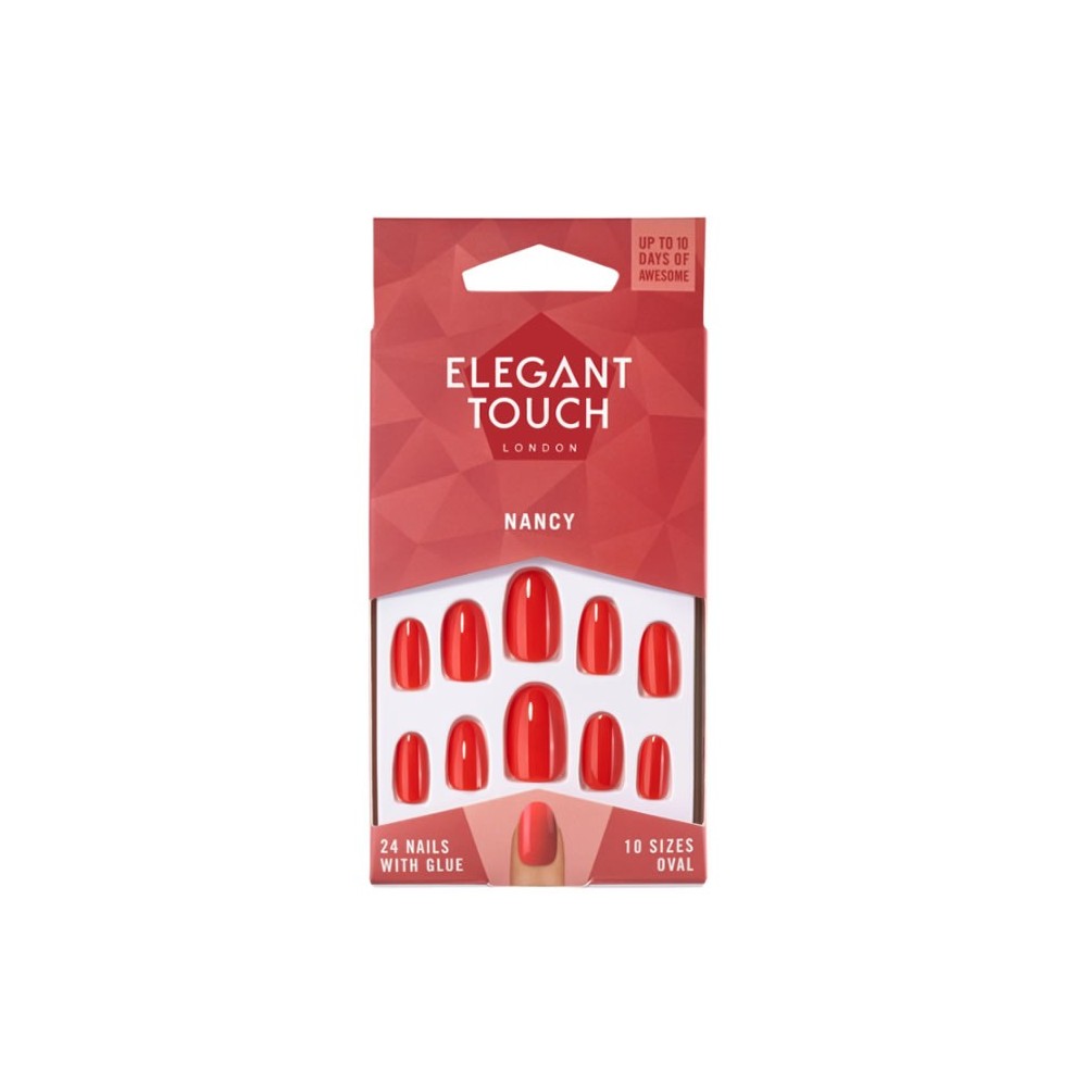 Elegant Touch Polish Nancy Red Oval