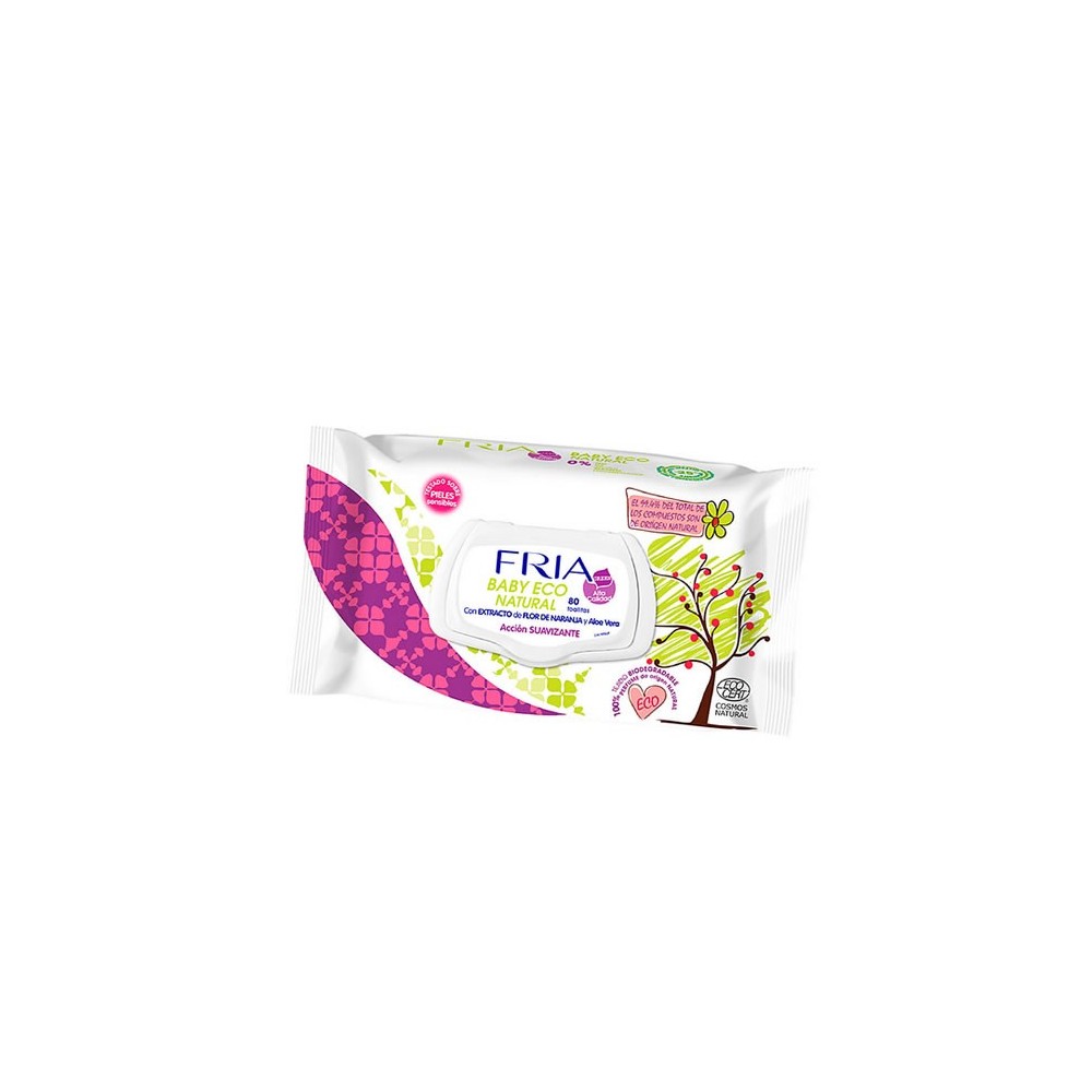 Fria Baby Eco Natural Soothing Wipes 80 Sheets