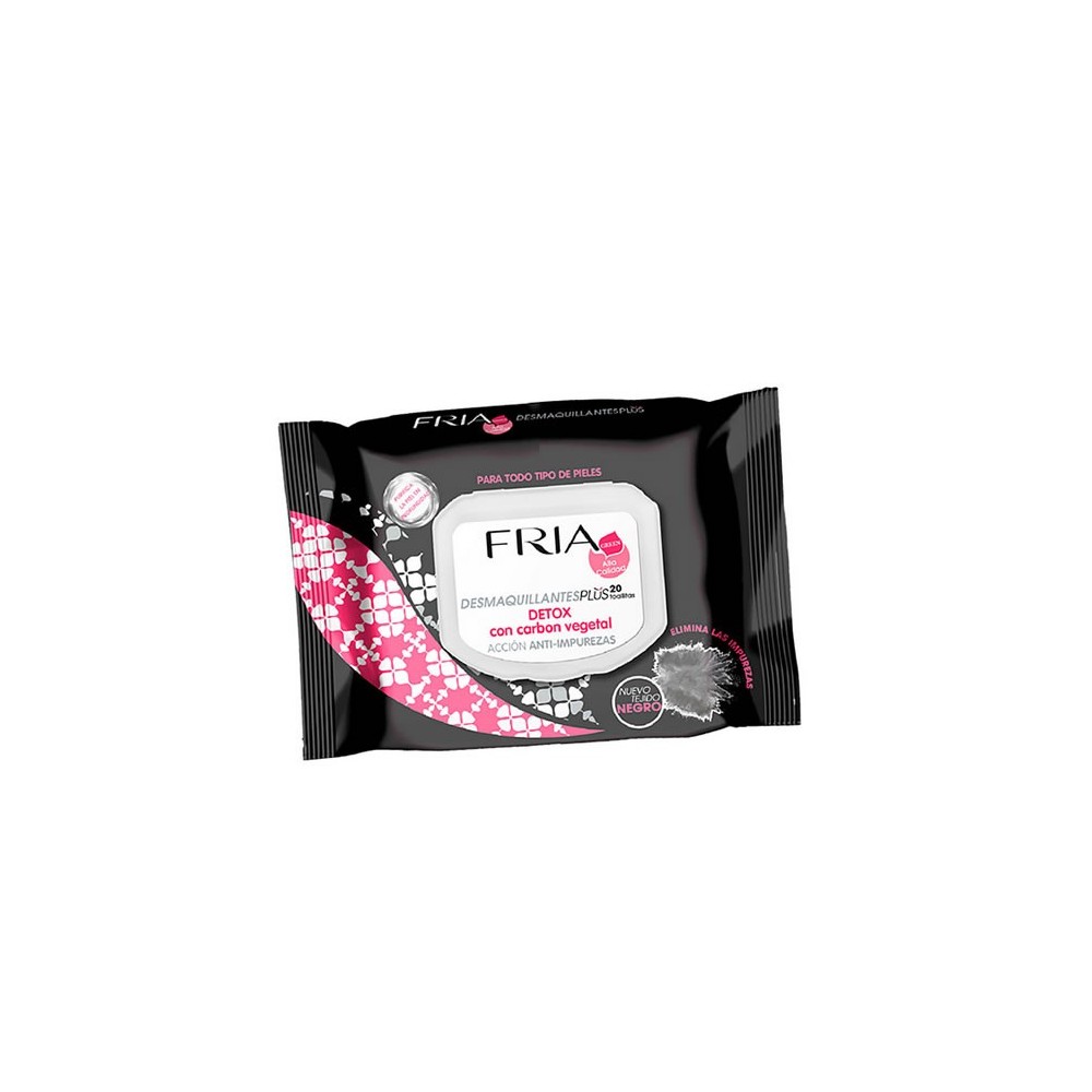 "Fria Make-up Remover Plus Detox" makiažo valomosios servetėlės 20 servetėlių