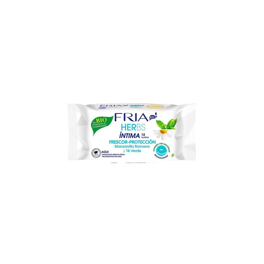 Fria Herbs Intimate Wipes Fresh And Protected 12 Wipes