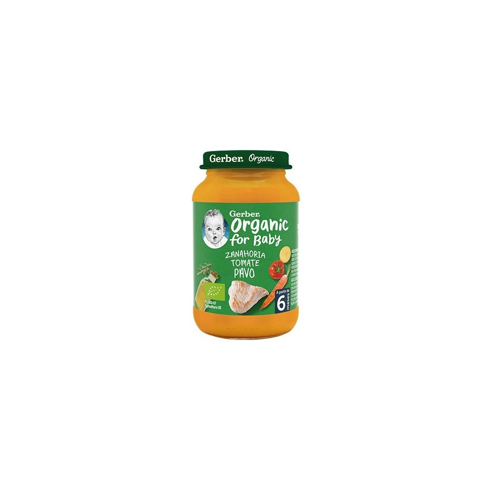 Gerber Organic Carrot Tomato Turkey 1U 190g