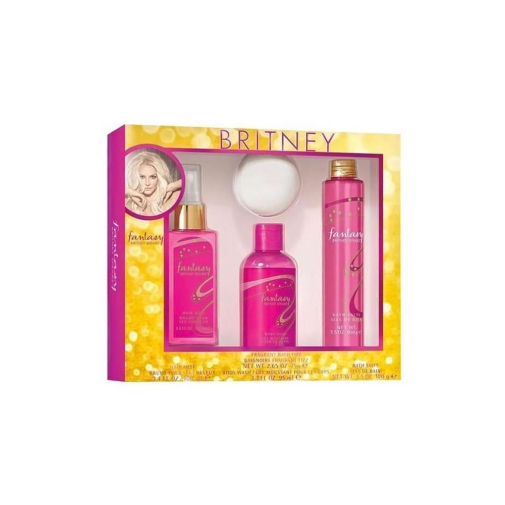 Britney Spears Fantasy Mist Spray 100ml Set 4 Pieces