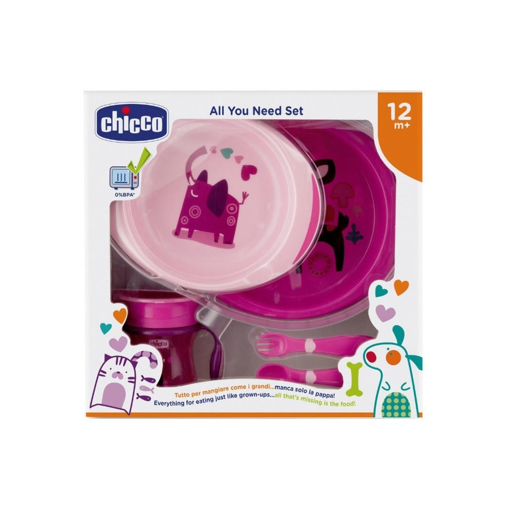 Chicco All You Need 12m+ Pink Set 5 Pieces