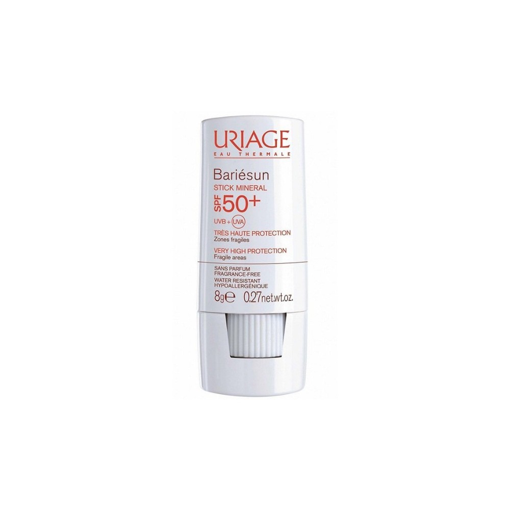 Uriage Bariésun Stick Mineral Spf50+ Stiprios apsaugos kremas nuo saulės 8g