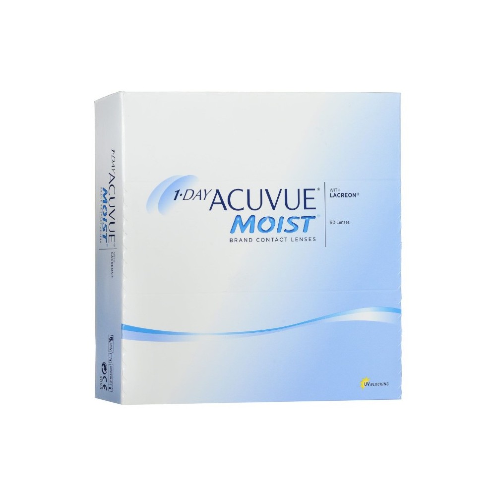 "Acuvue Moist" kontaktiniai lęšiai 1 dienos keitimui -3.00 BC/8.5 90 vienetų