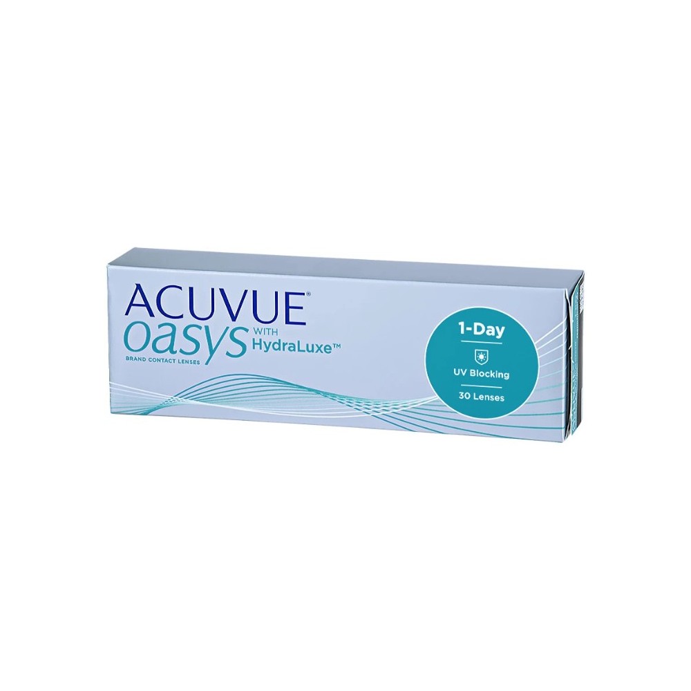 "Acuvue Oasys Hydraluxe" kontaktiniai lęšiai 1 dienos pakeitimui -4.75 BC/8.5 30 vienetų