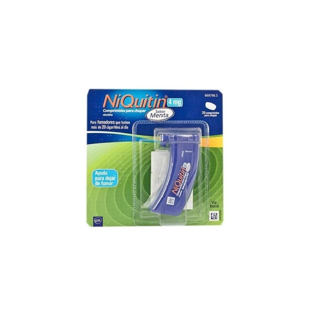 NiQuitin 4mg tabletės mėtų skonio 20 vienetų