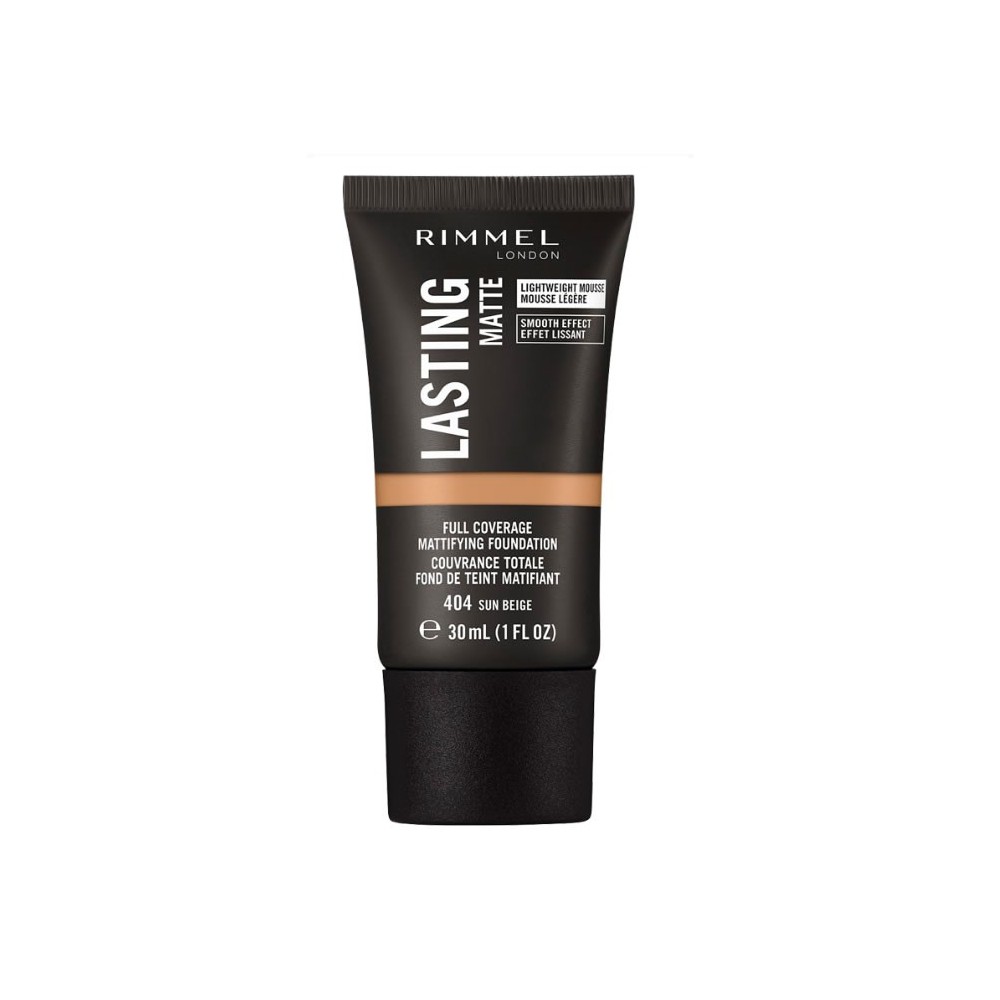 "Rimmel London" ilgalaikis matinis makiažo pagrindas 404 Sun Beige 30ml