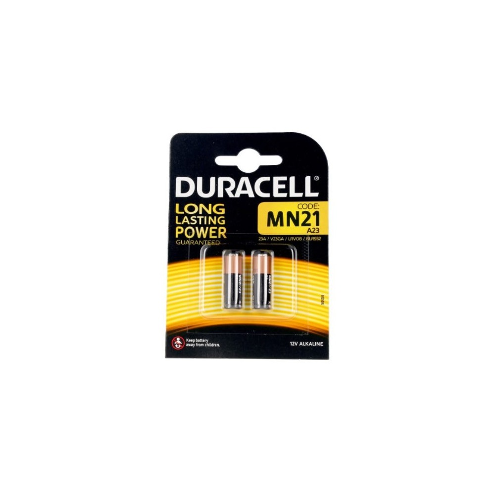 Duracell Long Lasting Power Alkaline Batteries MN21B2 12v 2 Units