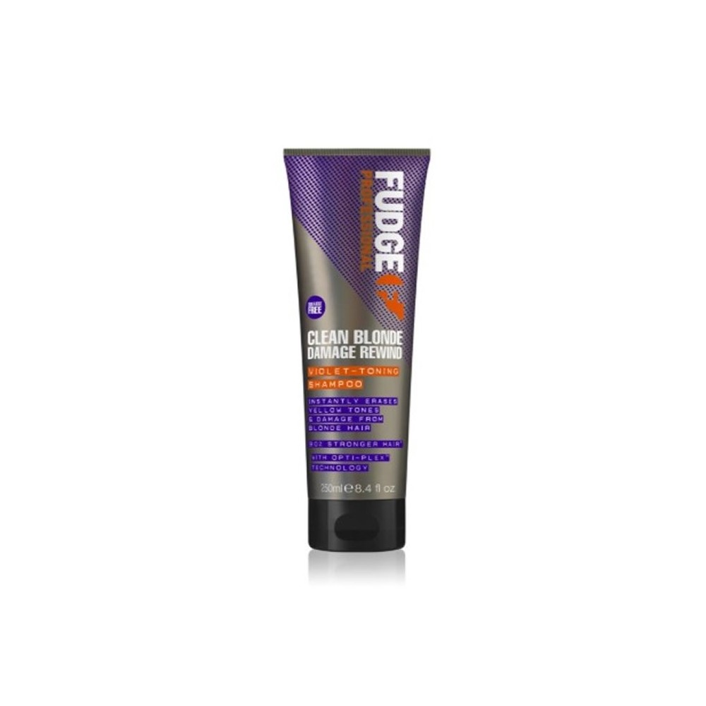 "Fudge Clean Blonde Damage Rewind" violetinės spalvos tonizuojantis šampūnas 250 ml