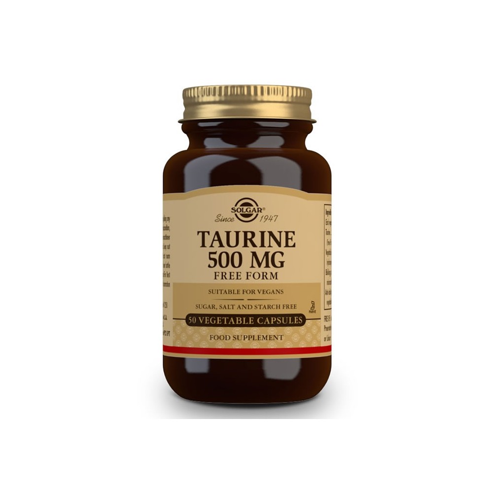 Solgar Taurinas 500mg 50 kapsulių