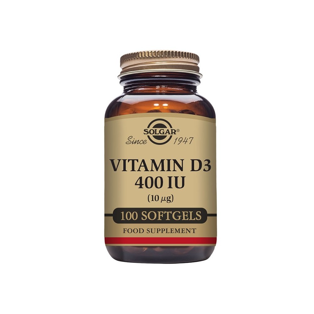 Solgar Vitamin D3 400 IU 100 Capsules