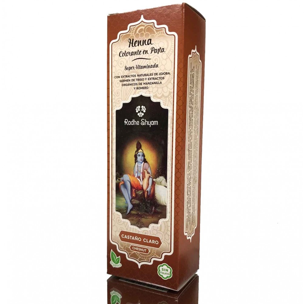 Henna pasta šviesiai rudos spalvos Radhe 200ml