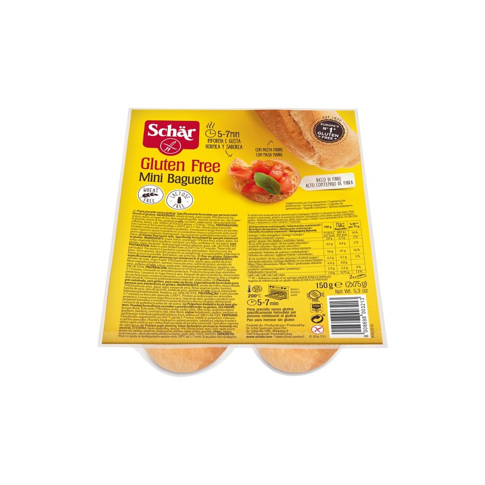 "Dr. Schar" mini bagetė 150g