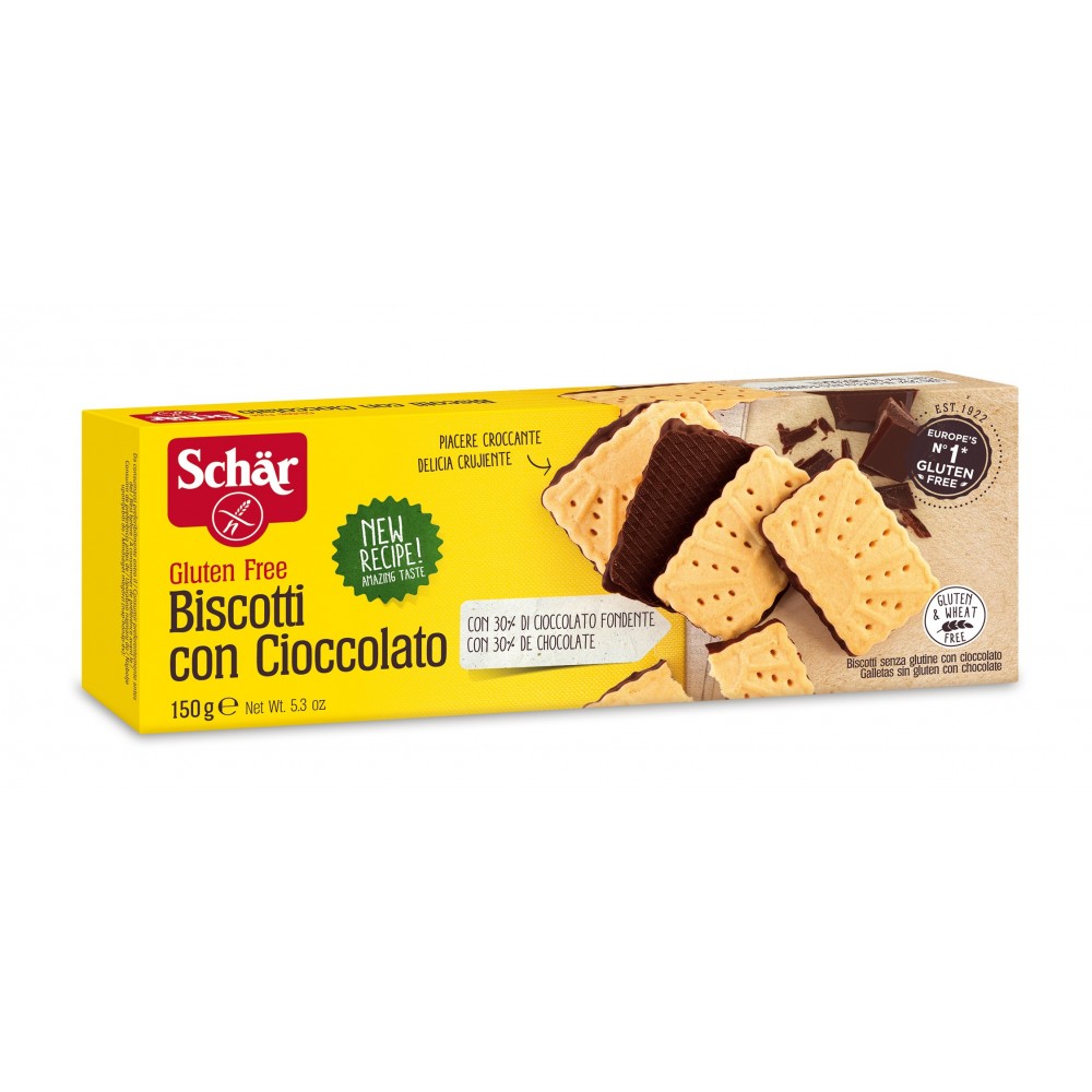 Dr. Schar Biscotti Con Cioccolato 150g