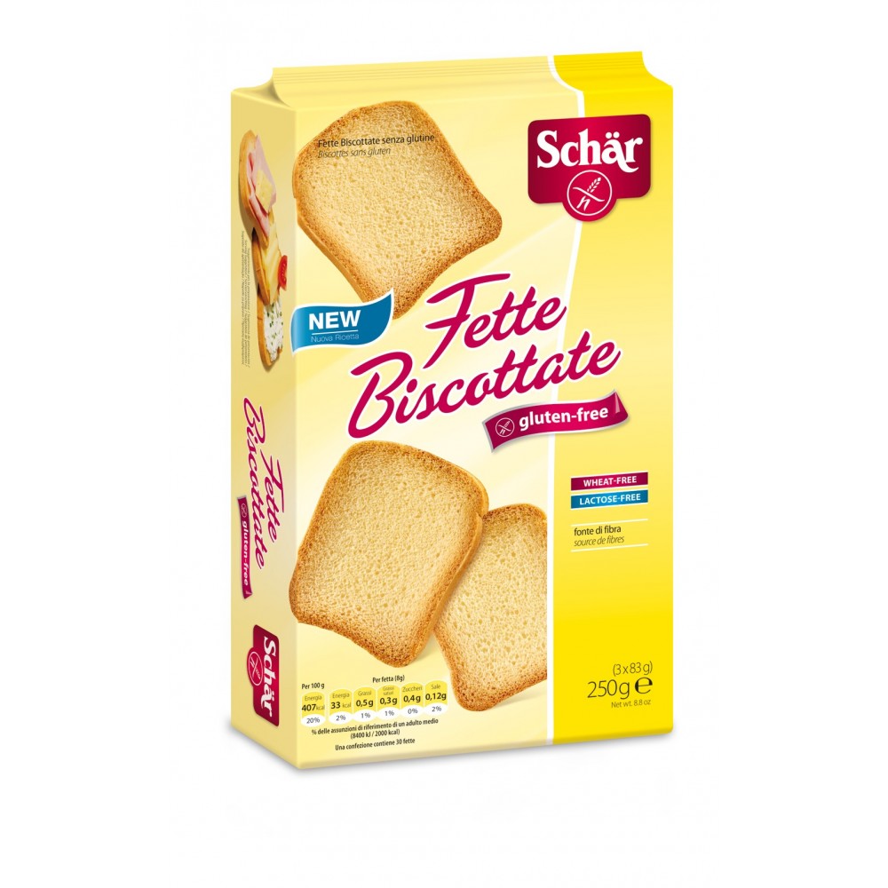 Dr. Schar Pan Tostado Tostas 260g Fette Biscottate