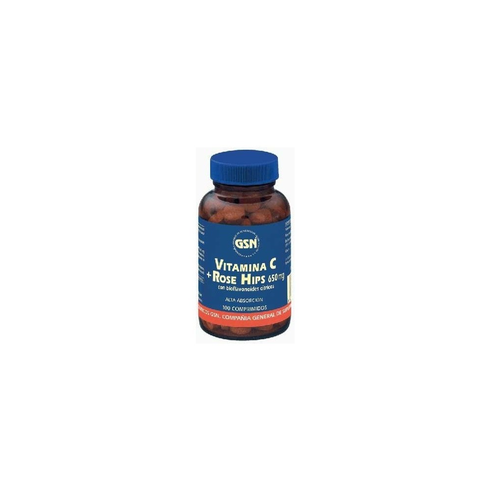 Gsn Vitamina C Rose Hisp 100 Comp