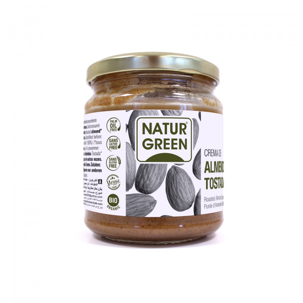 Naturgreen Ekologiškas skrudintų migdolų kremas 250g