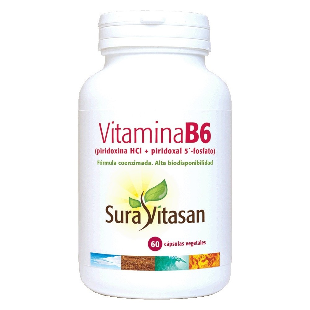 Sura Vitas Vitamina B6 60 kapsulių