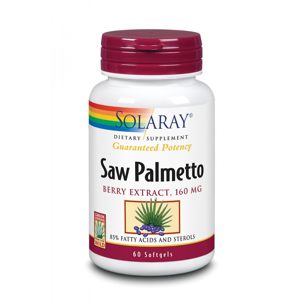 "Solaray Saw Palmetto" 60 perlų