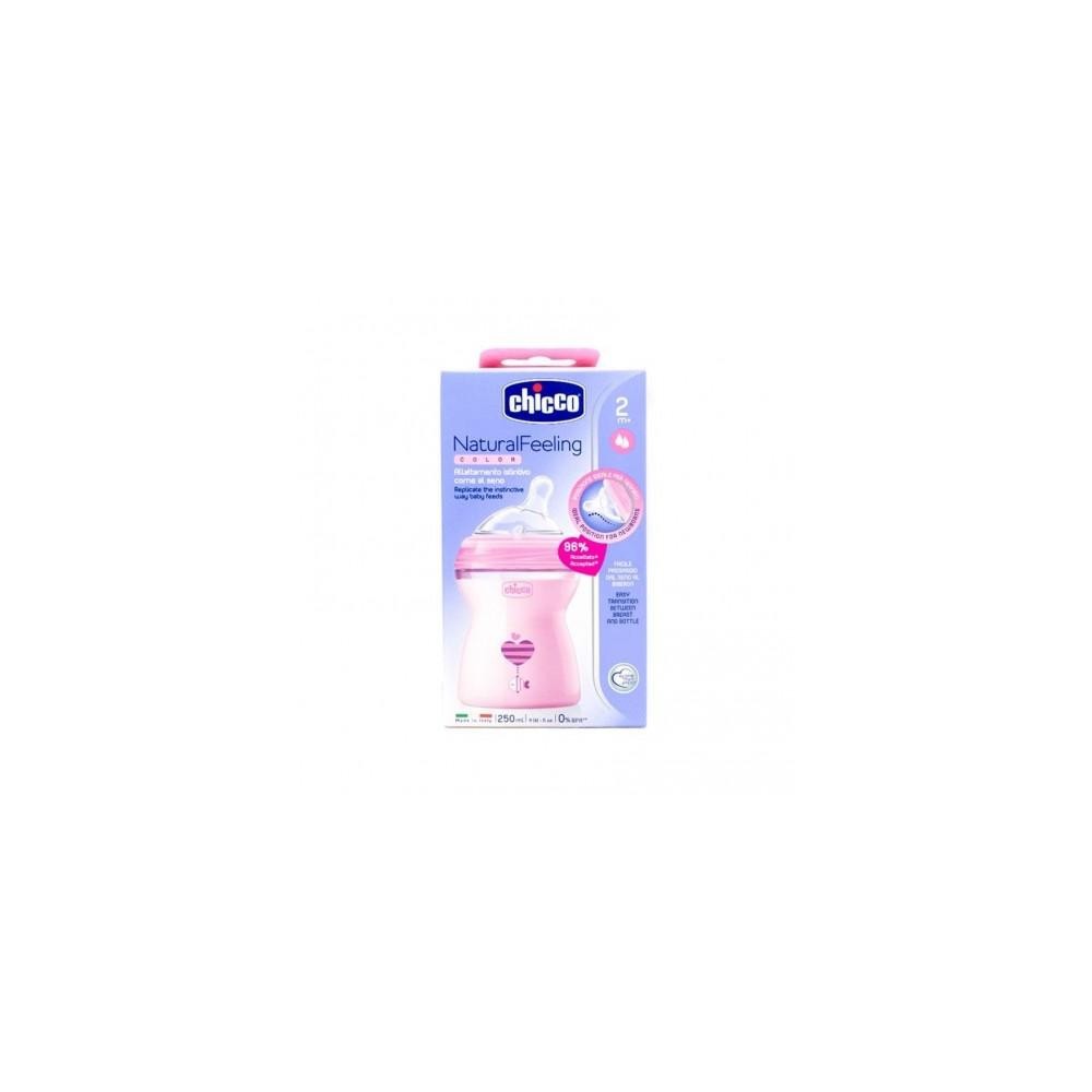 "Chicco" buteliukas Nat-Feel 2m Girl 250ml