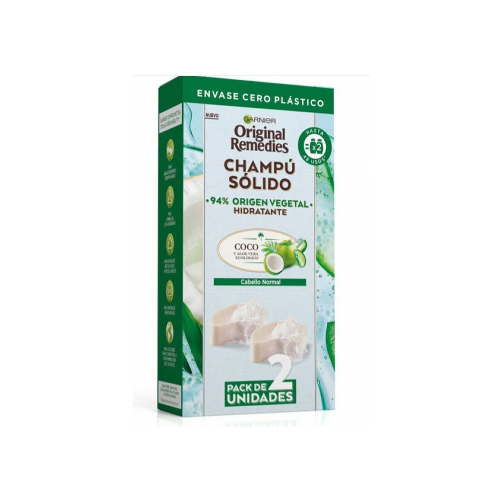 Garnier Original Remedies kietas šampūnas normaliems plaukams 2 x 60g