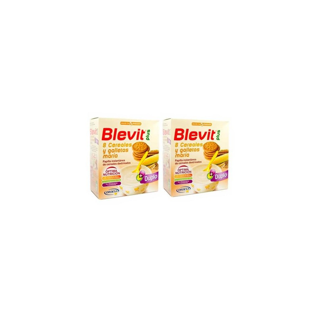 Ordesa Blevit Plus 8 Cereales y Galletas Maria Duplo 2x 600g