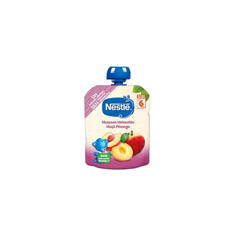 Nestle Nestlé Bolsita Manzana y Melocotón 6m 90g