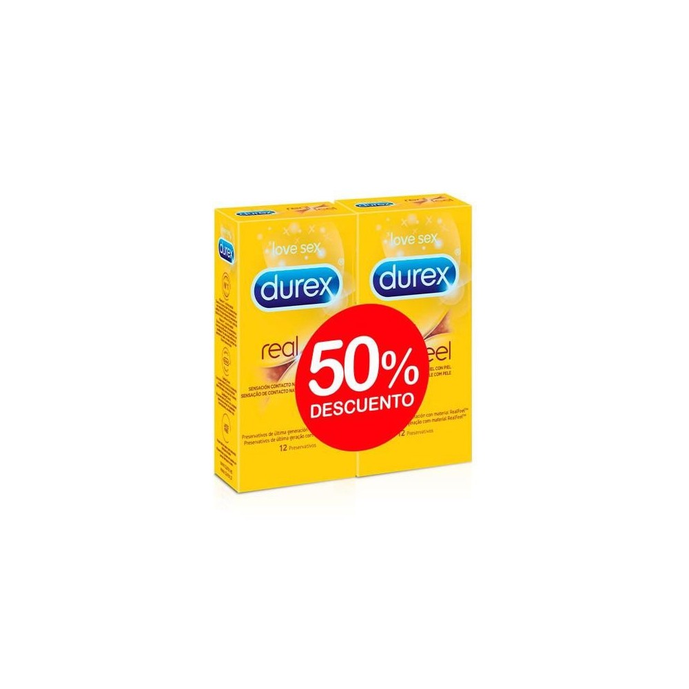 Durex Real Feel prezervatyvas Duplo 12x2 vienetai