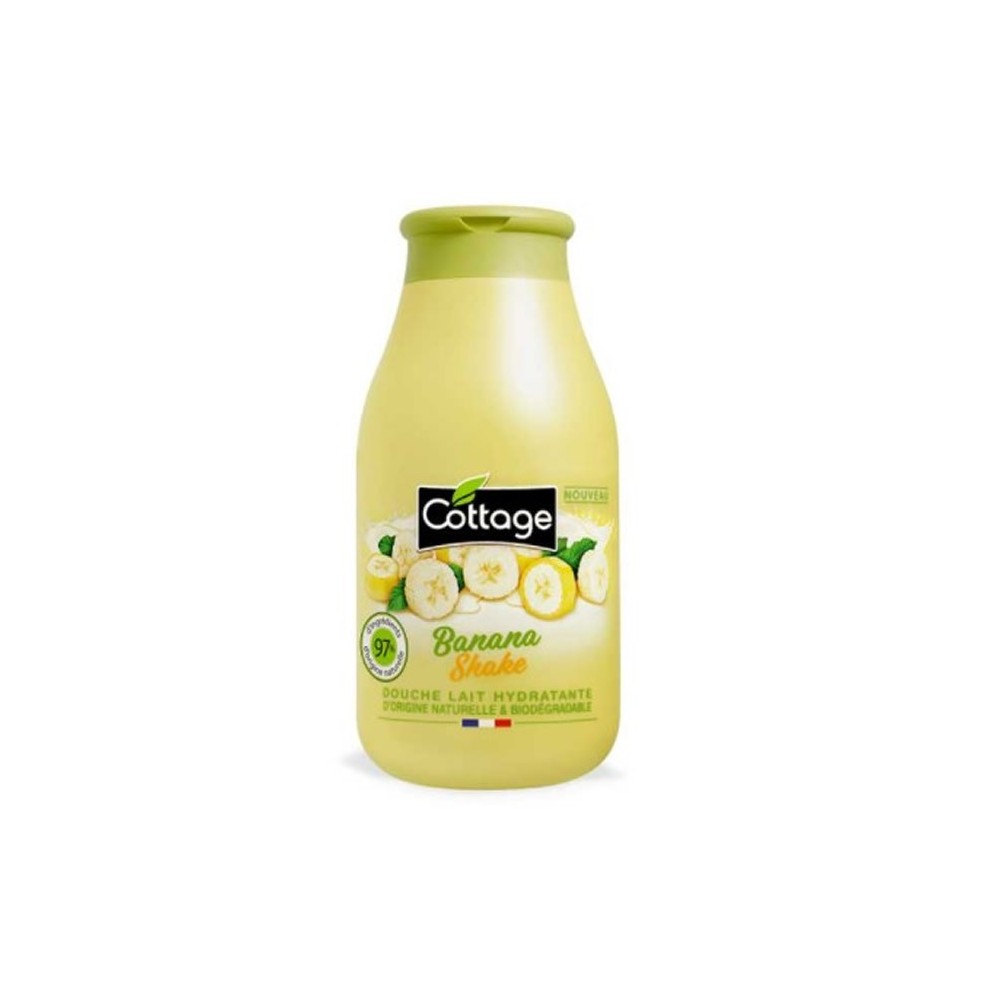 "Cottage" drėkinamasis dušo gelis "Banana Shake" 250ml