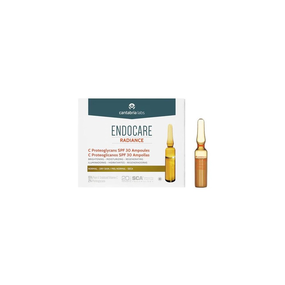 Endocare Radiance C Proteoglycans Spf30 10 Ampoules 2ml